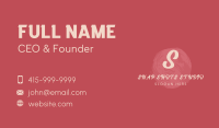 Watercolor Brush Lettermark Business Card Image Preview