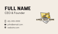 Construction Excavator Quarry Business Card Preview
