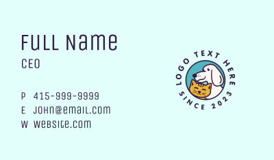 Animal Dog Cat Business Card Image Preview