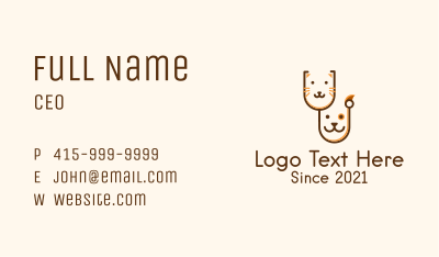 Animal Veterinary  Business Card Image Preview