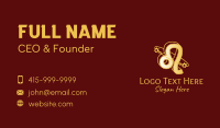 Astral Leo Zodiac  Business Card Image Preview