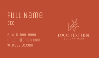 Elegant Plant Decoration  Business Card Image Preview