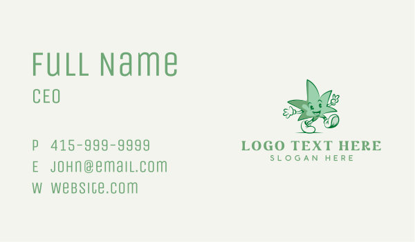 Cannabis Leaf Marijuana Business Card Design Image Preview