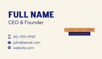 Generic Brand Label Business Card Design