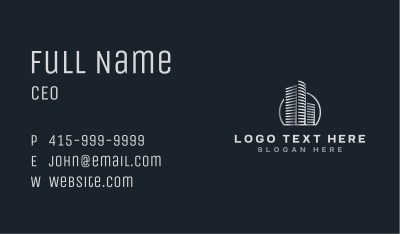 Building Real Estate Office Business Card Image Preview