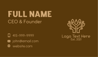 Brown Symmetrical Tree  Business Card Image Preview