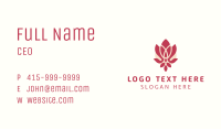 Red Lotus Skincare Business Card Image Preview