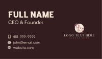 Floral Needle Vine Business Card Image Preview