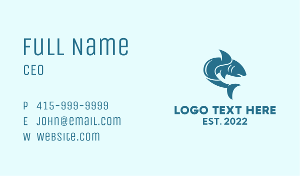 Shark Surfing Clan  Business Card Design Image Preview