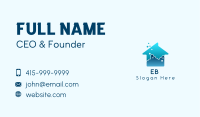 Blue House Cleaning Business Card Image Preview