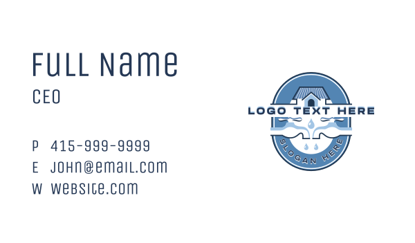 House Faucet Plumbing Business Card Design Image Preview