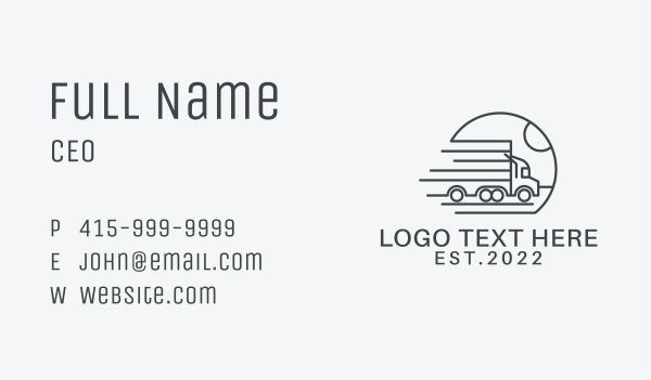 Fast Movers Vehicle  Business Card Design Image Preview