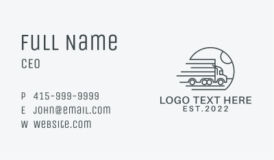 Fast Movers Vehicle  Business Card Image Preview