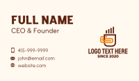 Coffee Cup Clip Business Card Image Preview