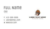 Smoking Ape Character Business Card Image Preview
