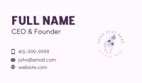 Florist Hand Flower Business Card Design