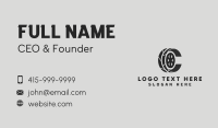 Car Wheel Letter C Business Card Image Preview