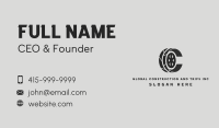 Car Wheel Letter C Business Card Image Preview