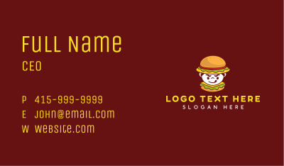 Burger Boy Food Business Card Image Preview