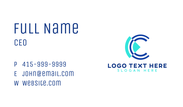 Media Company Letter C Business Card Design Image Preview