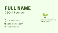 Leaf Sprout Gardening Business Card Image Preview