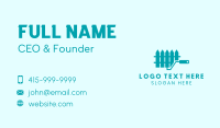 Fence Paint Roller Business Card Design