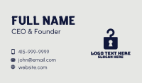 Keyhole Hanger Apparel Business Card Image Preview