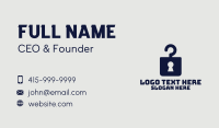 Keyhole Hanger Apparel Business Card Preview