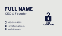 Keyhole Hanger Apparel Business Card Image Preview