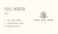 Woman Wreath Justice Business Card Image Preview