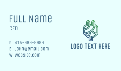Eco Friendly Plug  Business Card Image Preview