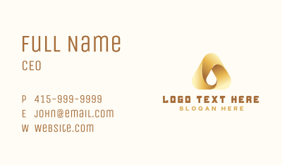 Gradient Water Drop Business Card Image Preview
