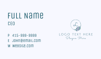 Floral Ornament Wreath Letter Business Card Image Preview