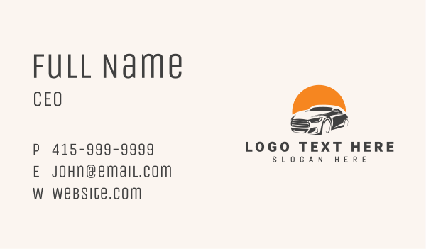 Automobile Car Racing Business Card Design Image Preview