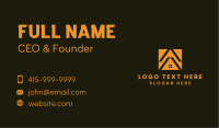 Orange House Roof Business Card Image Preview
