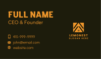 Orange House Roof Business Card Image Preview