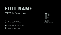 Luxury I & R Monogram Business Card Image Preview