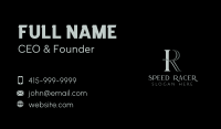 Luxury I & R Monogram Business Card Image Preview