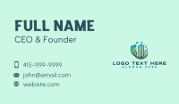 Leaf Cleaning Building  Business Card Image Preview