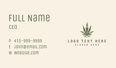 Marijuana Herbal Oil Business Card