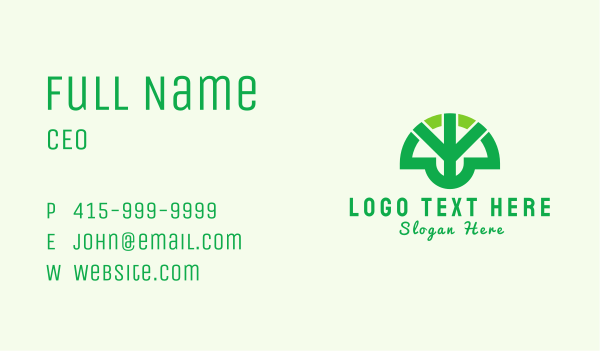 Modern Eco Park Tree Business Card Design Image Preview