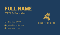 Gold Pegasus Company Business Card Image Preview