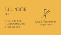 Brown Crutches Business Card Image Preview