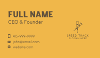 Brown Crutches Business Card Design