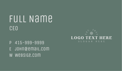 Premium Wellness Wordmark Business Card Image Preview