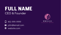 Woman Stars Hair Business Card Image Preview