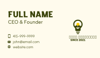 Light Bulb Mountain  Business Card Image Preview