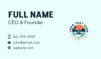 Beach Sailboat Travel Business Card Preview