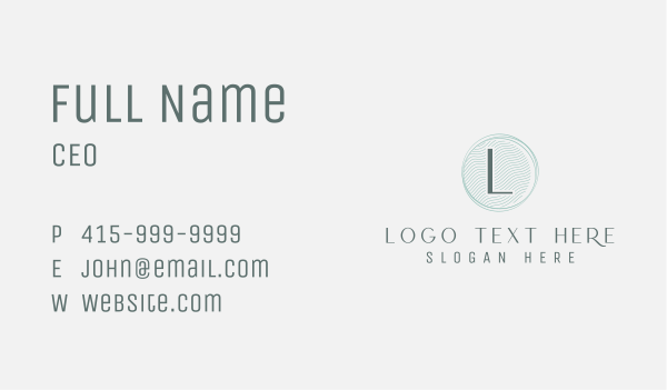 Blue Feminine Brand Business Card Design Image Preview