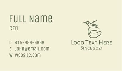 Palm Tree Cafe  Business Card